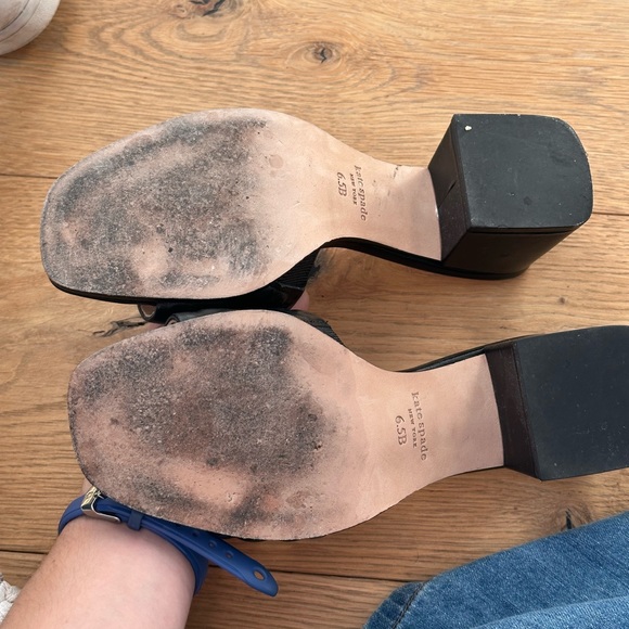 Kate Spade New York Blue Leather Sandels - Picture 4 of 4